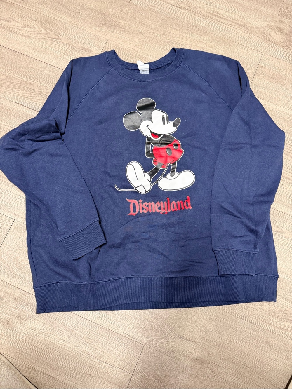 Disney Navy Crewneck Sweatshirt with Mickey Graphic